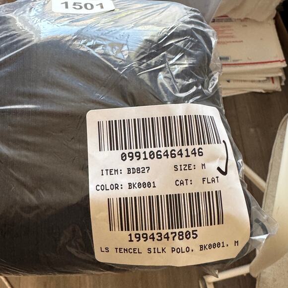 J.Crew Collared Silk-Blend Sweater WMNS M Black Knit Pullover Fitted Long Sleeve - Picture 7 of 7